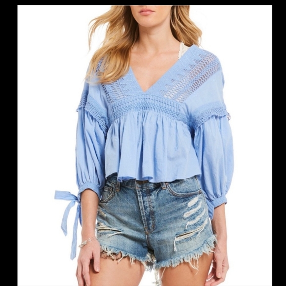 Free People Drive You Mad boho Blouse size xs - Picture 2 of 16